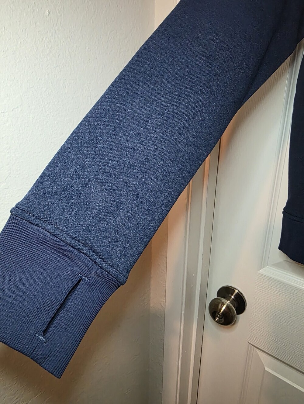 Lululemon Kick The Cold Funnel Neck Fleece Sweatshirt Inkwell Navy Blue Size 8 - Picture 5 of 15
